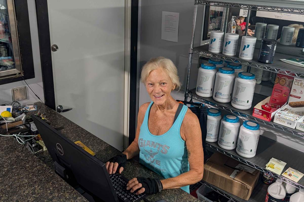 The front desk at K2 Fitness in Martinsville